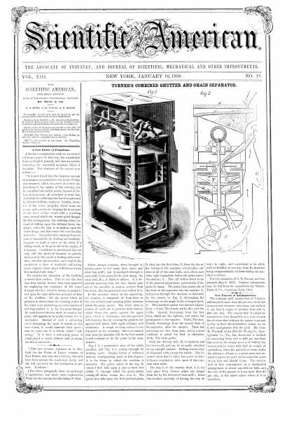 Scientific American - Jan 16, 1858 (vol. 13, #19)