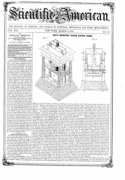 Scientific American - Mar 6, 1858 (vol. 13, #26)