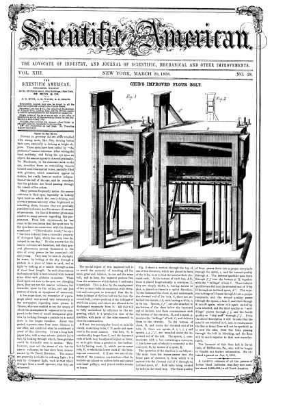 Scientific American - Mar 20, 1858 (vol. 13, #28)