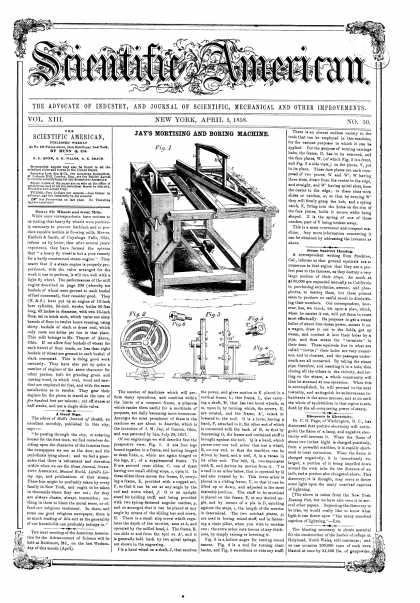 Scientific American - Apr 3, 1858 (vol. 13, #30)