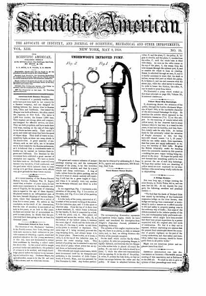 Scientific American - May 8, 1858 (vol. 13, #35)