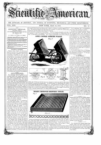 Scientific American - May 22, 1858 (vol. 13, #37)