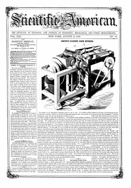 Scientific American - Aug 21, 1858 (vol. 13, #50)