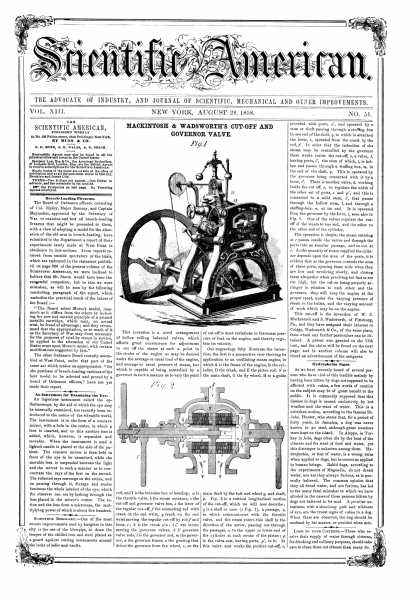 Scientific American - Aug 28, 1858 (vol. 13, #51)