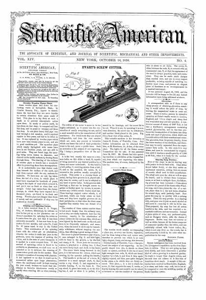 Scientific American - Oct 16, 1858 (vol. 14, #6)