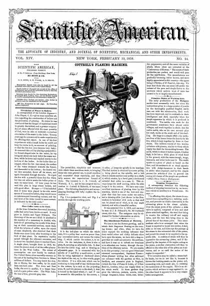 Scientific American - Feb 19, 1859 (vol. 14, #24)