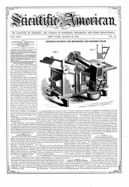 Scientific American - Mar 26, 1859 (vol. 14, #29)