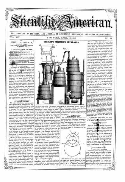 Scientific American - Apr 30, 1859 (vol. 14, #34)