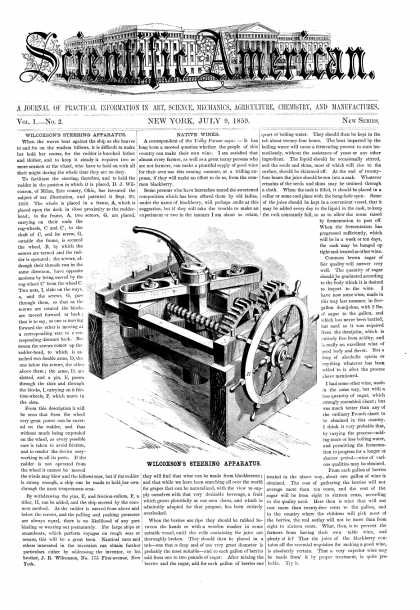 Scientific American - July 9, 1859 (vol. 1, #2)