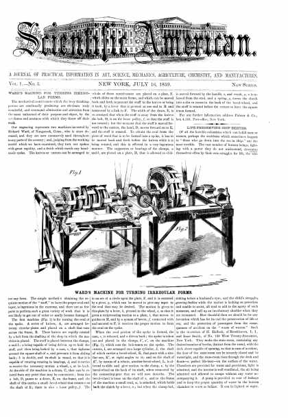 Scientific American - July 16, 1859 (vol. 1, #3)