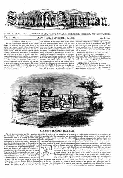 Scientific American - Sept 3, 1859 (vol. 1, #10)