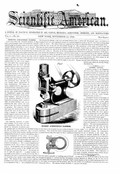 Scientific American - Nov 12, 1859 (vol. 1, #20)