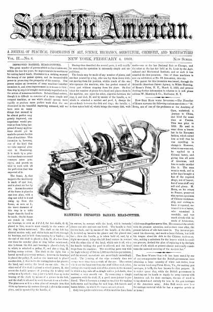 Scientific American - Feb 4, 1860 (vol. 2, #6)