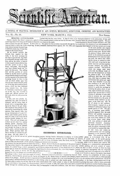 Scientific American - Mar 3, 1860 (vol. 2, #10)