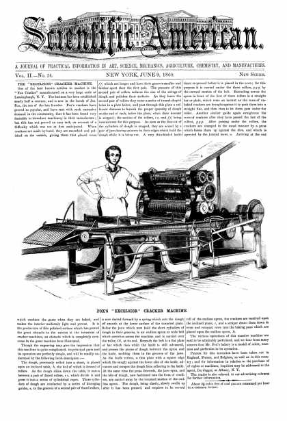 Scientific American - June 9, 1860 (vol. 2, #24)