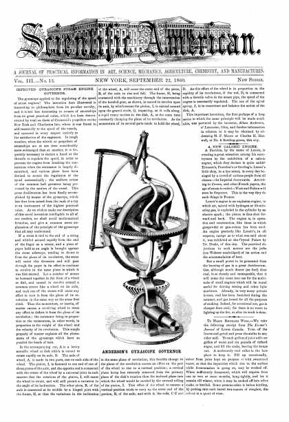 Scientific American - Sept 22, 1860 (vol. 3, #13)