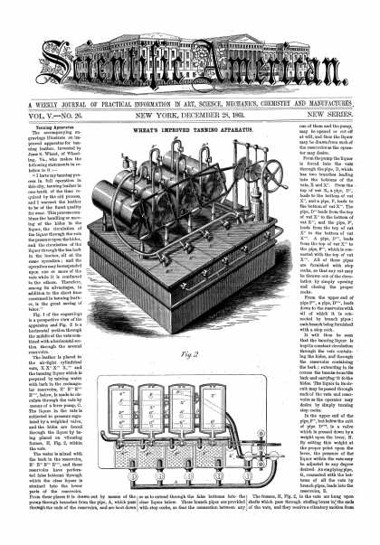 Scientific American - Dec 28, 1861 (vol. 5, #26)