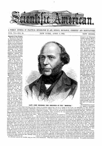 Scientific American - Apr 5, 1862 (vol. 6, #14)