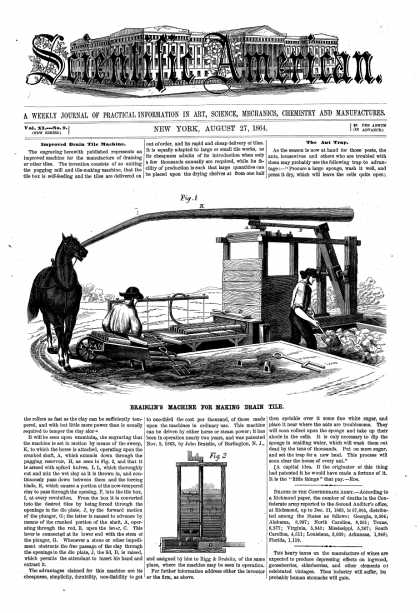 Scientific American - Aug 27, 1864 (vol. 11, #9)