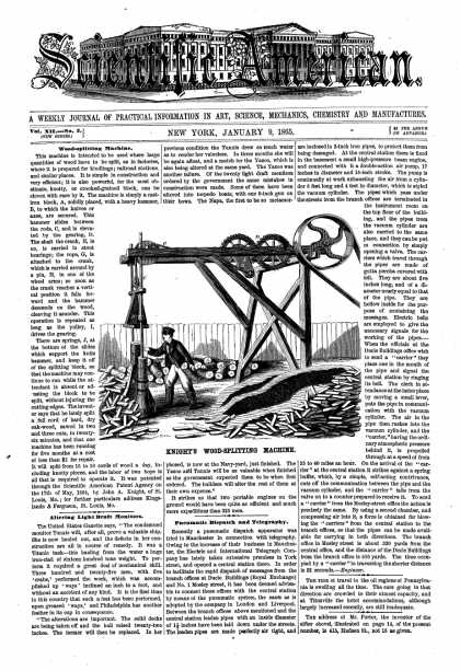 Scientific American - Jan 9, 1865 (vol. 12, #2)