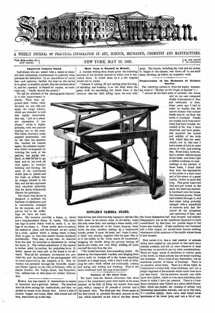 Scientific American - May 20, 1865 (vol. 12, #21)