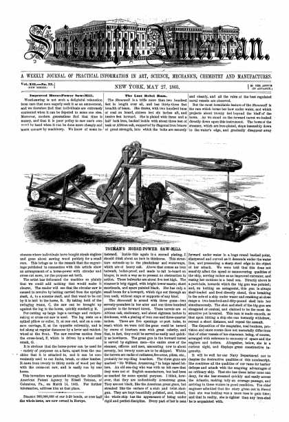 Scientific American - May 27, 1865 (vol. 12, #22)