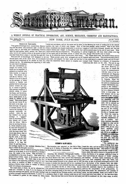Scientific American - July 22, 1865 (vol. 13, #4)