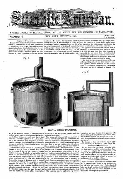 Scientific American - Aug 26, 1865 (vol. 13, #9)