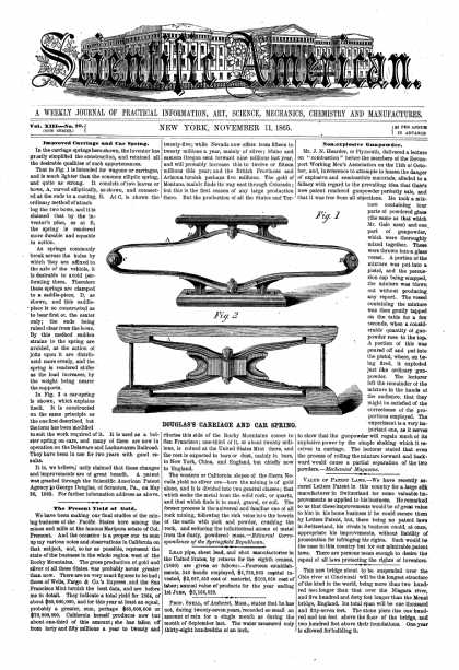 Scientific American - Nov 11, 1865 (vol. 13, #20)