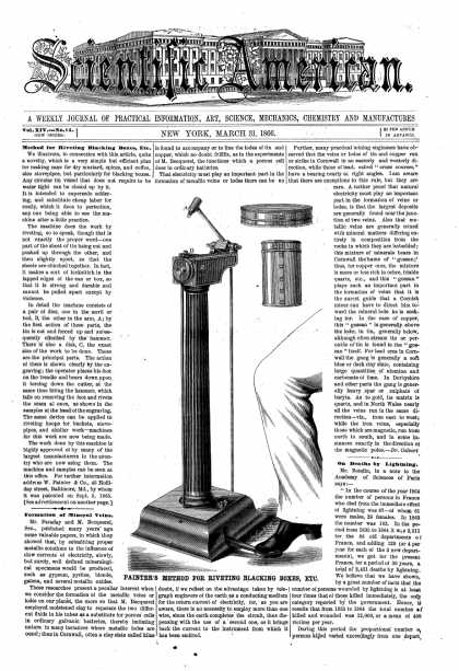Scientific American - Mar 31, 1866 (vol. 14, #14)