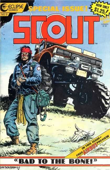 Scout 9 - Eclipse - Monster Truck - Large Tires - Gun - Weapon - Timothy Truman