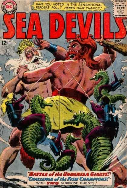 Sea Devils 14 - Dc Comics - Dec - No 14 - Undersea Giants - Retro - Jack Adler