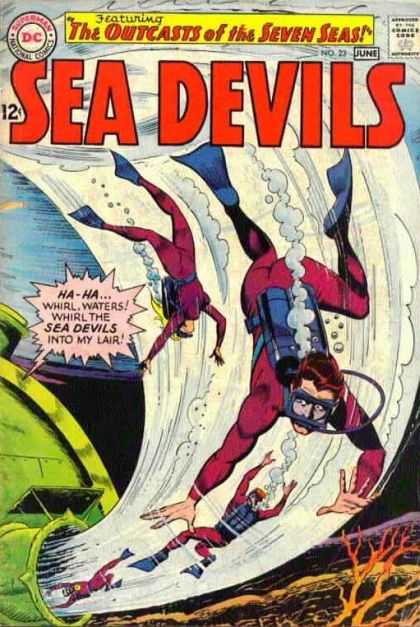 Sea Devils 23 - The Outcasts Of The Seaven Seas - Ha-ha Whirl - Waters - Whirl Them Into My Lair - National - Jack Adler