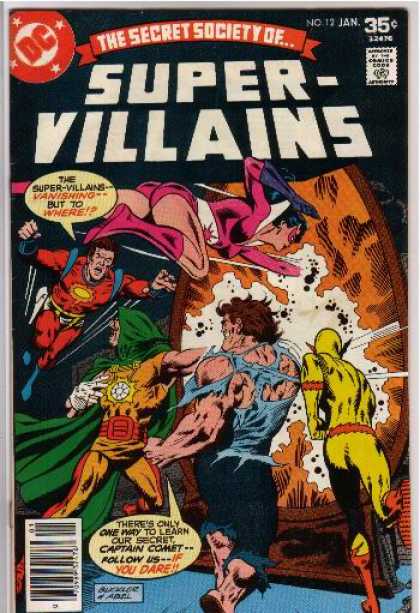 Secret Society of Super-Villains 12 - Smoke - Man - People - Fighting - Cape - Richard Buckler