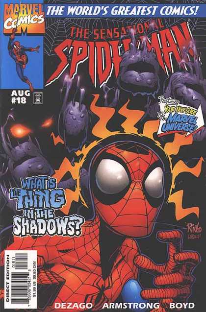 Sensational Spider-Man 18 - Lurking In The Distance - Back For More - Tangled Up Again - Action In The Web - Back For Some - Mike Wieringo