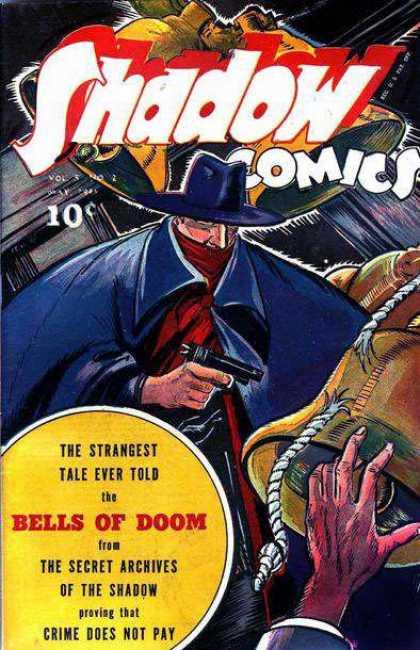 Shadow Comics 50 - Cap - Gun - Rope - Bells Of Doom - The Secret Archives Of The Shadow