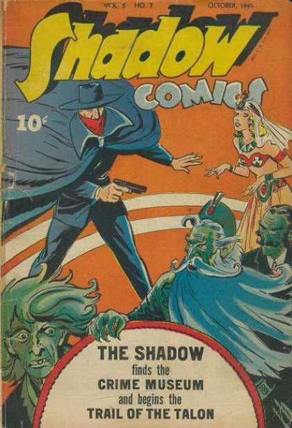 Shadow Comics 55 - Man - Woman - Gun - Shadow - Crime Museum