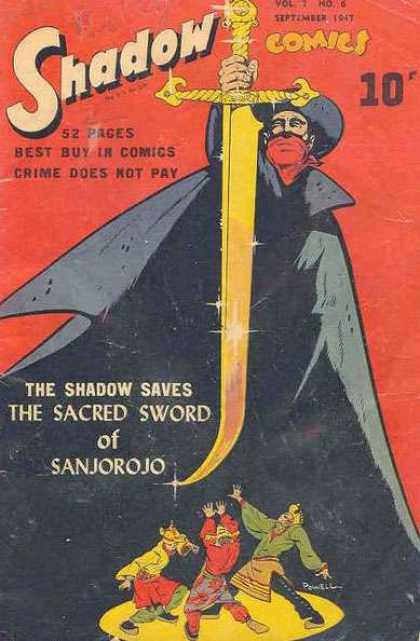 Shadow Comics 78 - Golden Sword - Crime Does Not Pay - The Sacred Sword Of Sanjorojo - Black Outfit - Best Buy In Comics