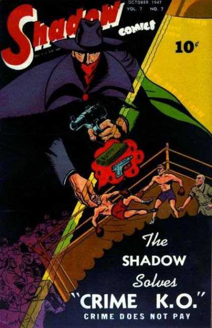 Shadow Comics 79 - Evil Never Wins - Boxing - Money - Gun - Cape
