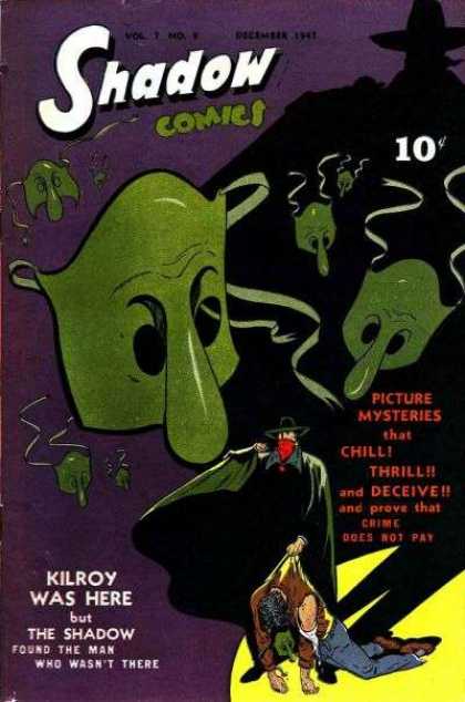 Shadow Comics 81 - Cape - Dark - Green - Yellow - Smoke