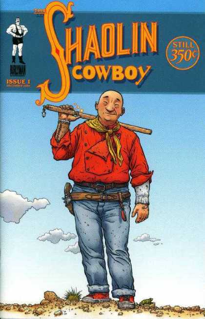 Shaolin Cowboy 1 - Issue 1 - Chinese Guy - Beating Stick - Pistol - Saggy Holster - Geof Darrow