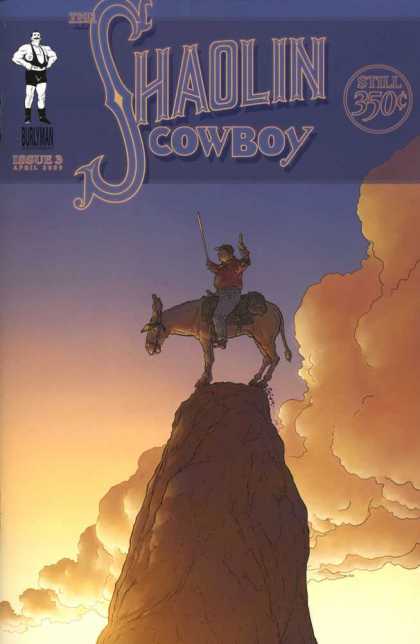 Shaolin Cowboy 3 - Muscular Man - Sunset - Clouds - Steep Hill - Man - Geof Darrow
