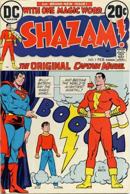 Shazam 1 - Boom - Superman - One Boy - Billy Batson - The Worlds Mightiest Mortal