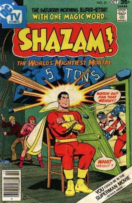 Shazam 31 - 5 Tons - Mightiest Mortal - Chair - Sitting - One Magic Word