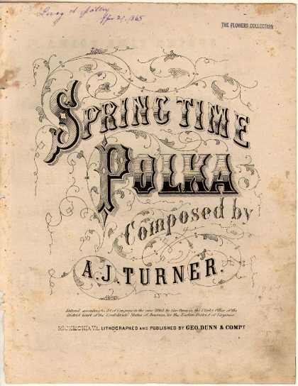 Sheet Music - Spring time polka