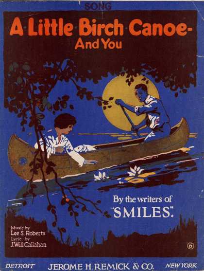 Sheet Music - Little birch canoe and you