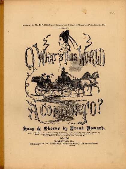 Sheet Music - O what's this world a coming to?