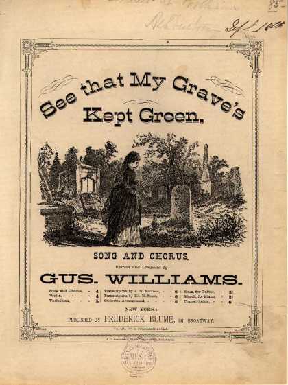 Sheet Music - See that my grave's kept green