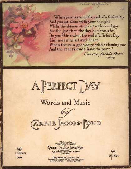 Sheet Music - A perfect day