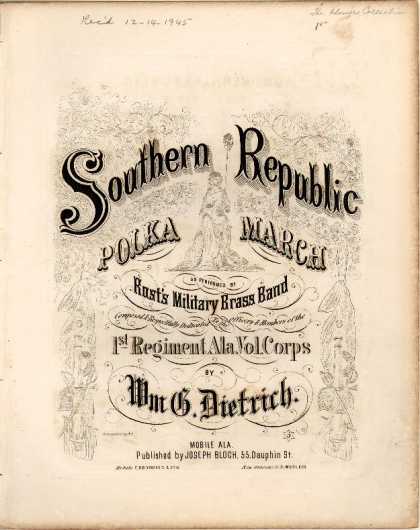 Sheet Music - Southern republic polka march